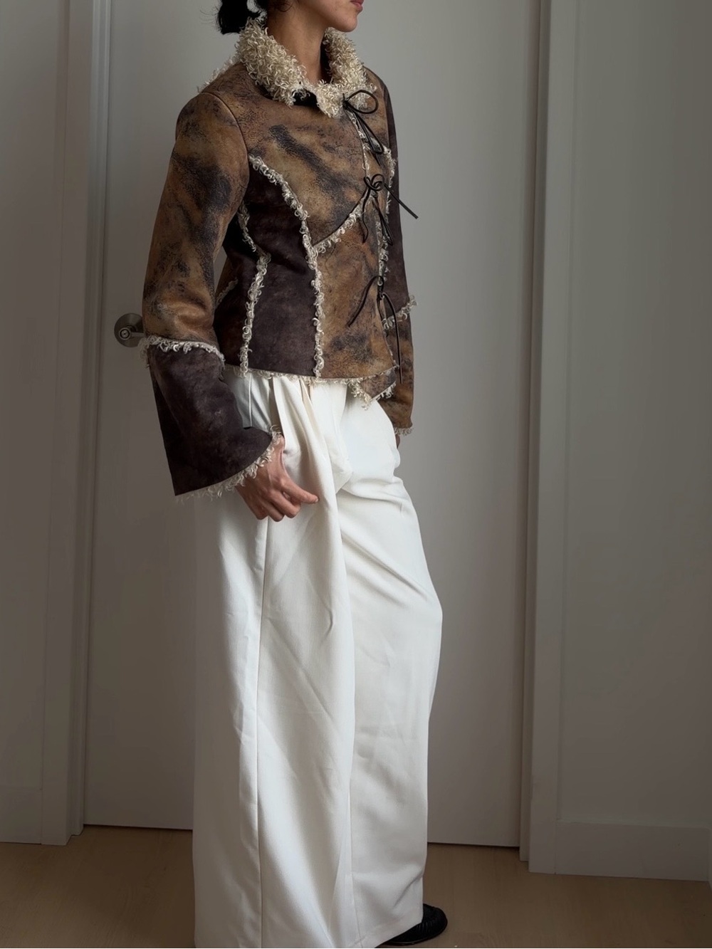Charlotte Simone one of a kind faux shearling jacket - Picture 3 of 4